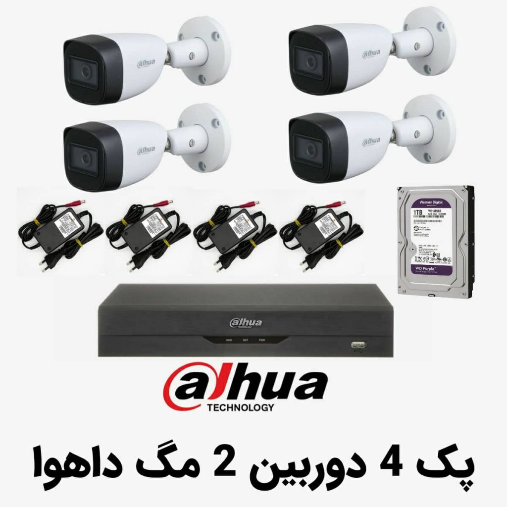 پک چهار دوربین داهوا